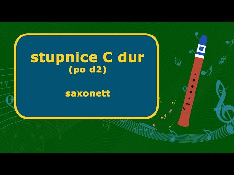 stupnice C dur (po d2) / saxonett