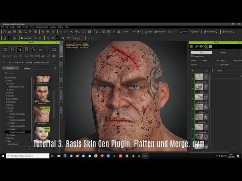 Tutorial 3  Basis Skin Gen Plugin  Flatten und Merge uvm.. Full HD.