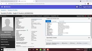 How to view your Student Profile with Banner 9 Self Service