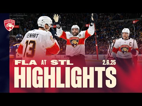 LAST SECOND STUNNER! | Panthers at Blues Highlights | 2.6.25