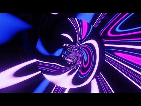 Abstract Background Video 4k VJ LOOP NEON Pink Purple Black Metallic Tunnel Wave Screensaver