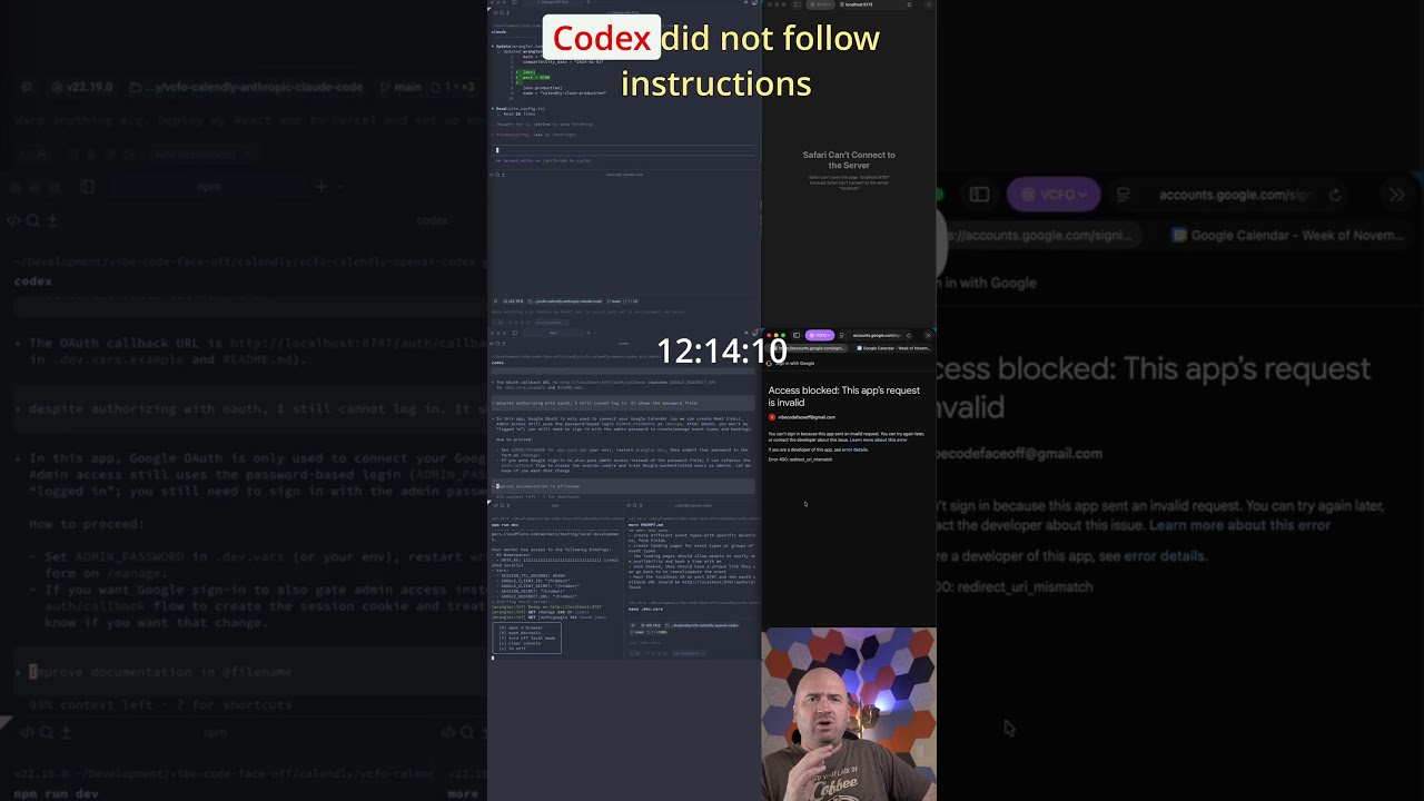 Vibe Code Face-Off - Codex vs. Claude Code - Calendly Clone