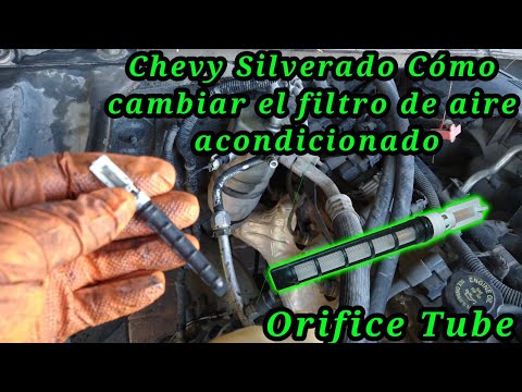 2005 Chevy Silverado 6.0L How to Change the Air Conditioning Line Filter (Orifice Tube)