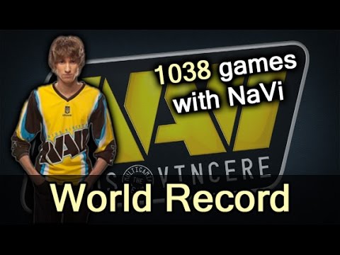 Dendi's new World Record — most games in one team Dota 2