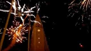 Reykjavik Fireworks With Music