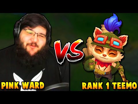 Pink Ward faces off with the RANK 1 TEEMO WORLD (300 IQ Genius Strategy)