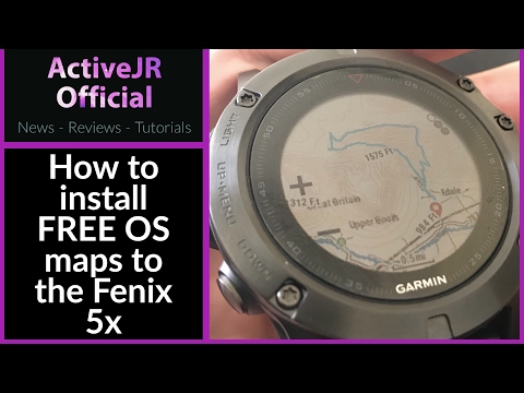 Garmin Fenix 5x - How to install Free open street maps with contours OSM