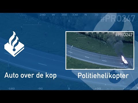 Politie #PRO247 Car flips over