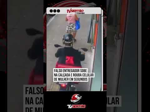 Falso entregador sobe calçada e rouba celular de mulher na Zona Norte de São Paulo