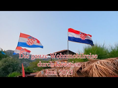Die ganze Wohnmobilreise Kroatien 2023. Insel Krk, Zadar, Krka Wasserfälle, Trogir bis Dubrovnik.