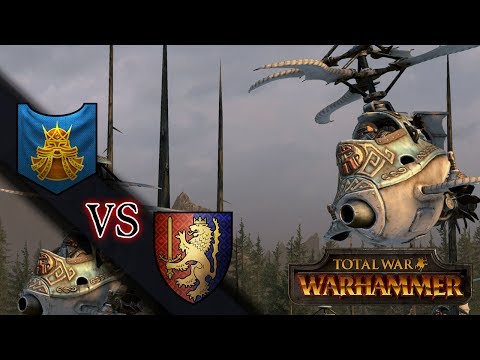 Total War Warhammer Cheesecast #1: Dwarfs vs. Bretonnia THE FLIGHT OF THE GYROCOPTERS