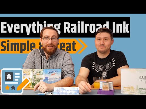 Railroad Ink Review - A Big Box Of Roll & Write, Rail Building Goodness