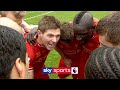We Don T Let This Slip We Go Again Steven Gerrard Leads Liverpool S Post Match Huddle