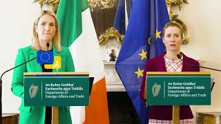 Kaja Kallas in Dublin Neutrality Does Not Protect Europe From Russia’s Threats!