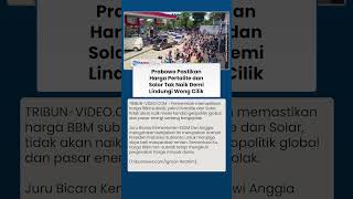 Pasar Energi Global Bergejolak, Presiden Prabowo Pastikan Harga Pertalite dan Solar Tidak Naik