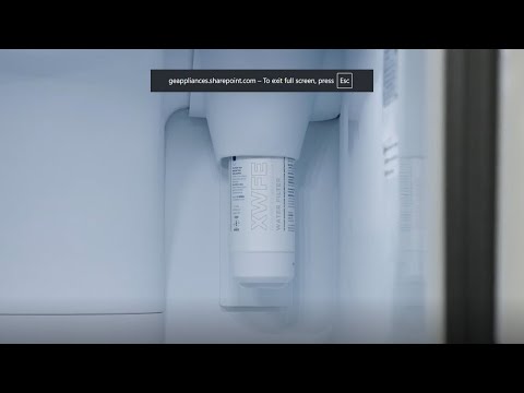 GE Appliances XWFE Refrigerator Water Filter Installation (Upper Right Corner)