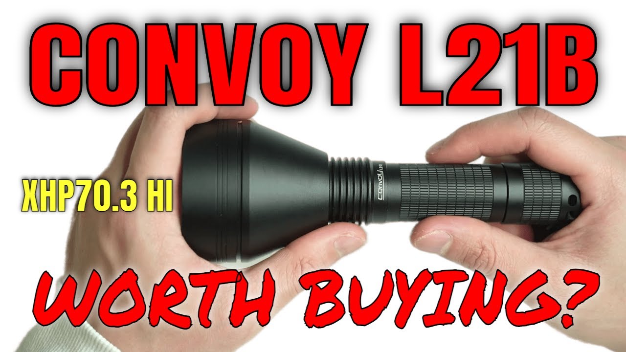 Convoy L21B (XHP70.3 HI, 4000 Lumens) Flashlight Review Best All
