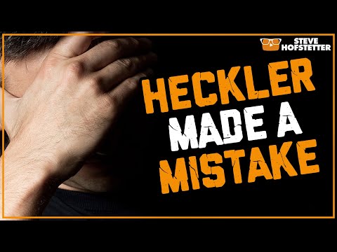 Heckler has instant regret - Steve Hofstetter