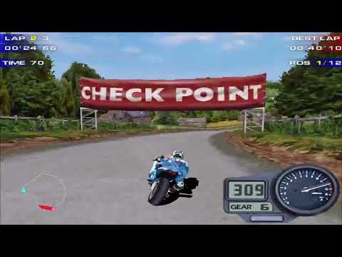 Moto Racer 2 Speedrun - Scenic Valley Full Race in 1:54.98 WR