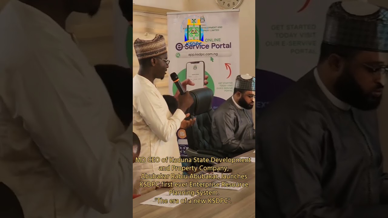 Abubakar Rabiu Abubakar, launches KSDPC first ever Enterprise Resource Planning System.