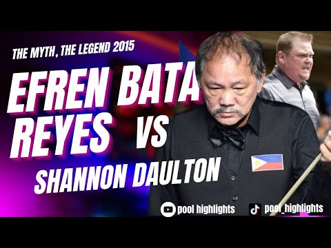Efren "Bata" Reyes vs Shannon Daulton 2015 Derby Classic Bank Division (SHORT VERSION)