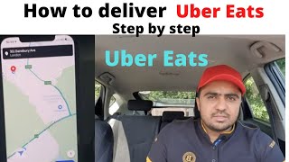 How to deliver Uber Eats STEP BY STEP Tutorial 2021  | My First day For Uber eats |My first Delivery