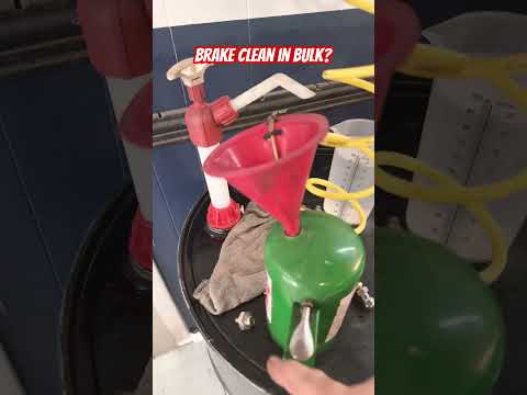 Our bulk brake clean set up helps save the shop money, time is money! #auto #repair
