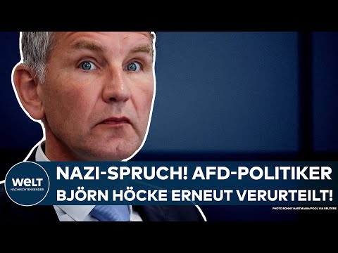 HALLE: Forbidden Nazi slogan! Court convicts AfD politician Björn Höcke
