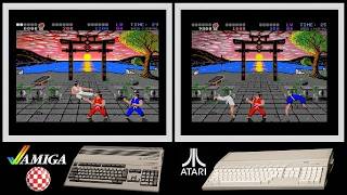 A500 vs Atari ST : IK+ (Side by side comparison)