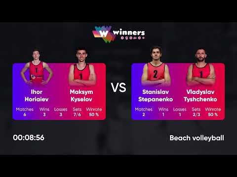 09:55 I. Horiaiev / M. Kyselov - S. Stepanenko / V. Tyshchenko 22.10.2022 | Winners Beach Volleyball