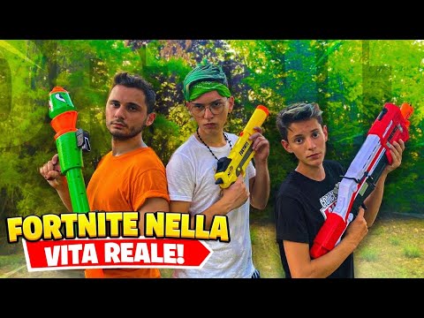 FORTNITE IN REAL LIFE with NERF | CAP OCTY and GAIA | VILLA by YOUTUBERS😱