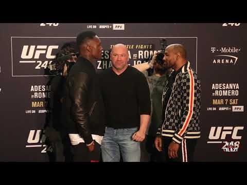 UFC 248: Israel Adesanya vs. Yoel Romero Media Day Face off