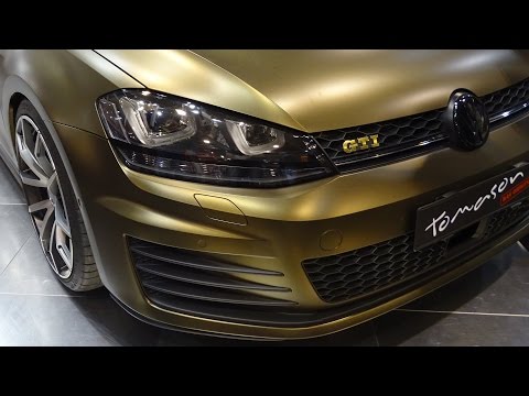 VW Golf 7 GTI braun foliert Essen Motorshow 2014 Germany
