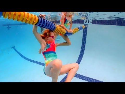 Summer Fun in the  Swimming Pool