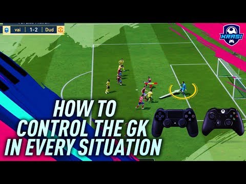 FIFA 19 HOW TO MOVE & CONTROL THE GOALKEEPER AT FREE KICKS, CROSSES, CORNER KICKS, 1 VS 1 - TUTORIAL