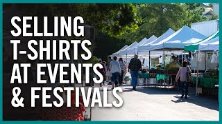 Booth Setup & Live T-Shirt Printing On-Site At Festivals, Fairs & Farmers Markets
