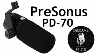 Video thumbnail for PreSonus PD-70 | Broadcast Dynamic Microphone | Test / Review | VS. Beyerdynamic M99 & Zoom ZDM-1 by Obscure Mics
