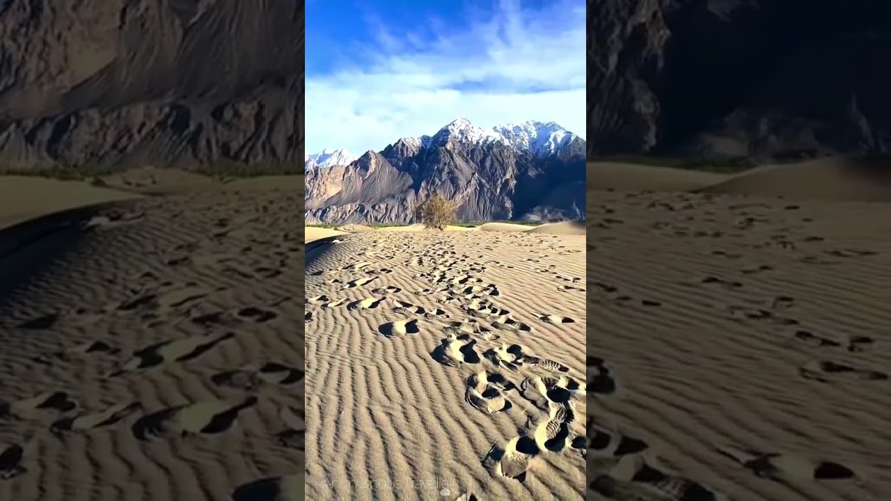 🏔️ Cold Desert: A Hidden Paradise in the Mountains ❄️🏜️#shorts#mountain views#viralshorts