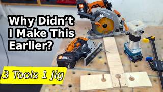 The ONLY Jig You Need? Cuts Perfectly Straight with 3 Different Tools!