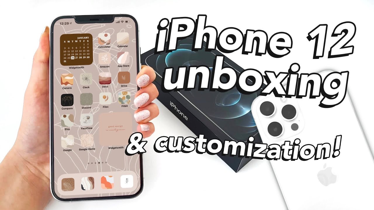 iPhone 12 Pro Max Unboxing & Aesthetic iOS 14 Customization