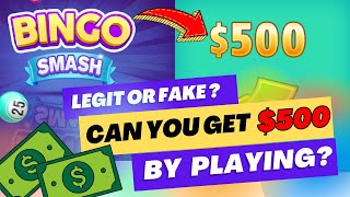 Win $500 by playing bingo Bingo smash review - Is Bingo smash legit