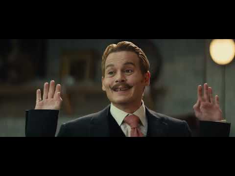 Mortdecai trailer shot of Johnny Depp and Paul Bettany in an action scene