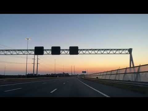 A4 Timelapse Den Haag Leiden Schiphol at sunrise