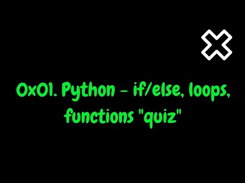 0x01  Python   if else, loops, functions alx  quiz