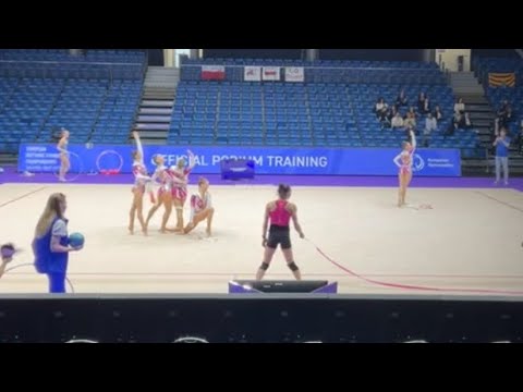 Italy 🇮🇹 5 Ribbons Podium Training - European Championship Tallinn 2025