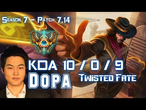 Dopa TWISTED FATE vs TALIYAH Mid - Patch 7.14 KR Ranked