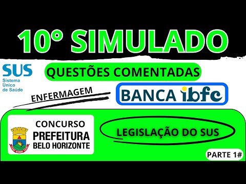 🎯 10th Mock Exam with Commented Questions - IBFC Board - Belo Horizonte City Hall Competition - MG