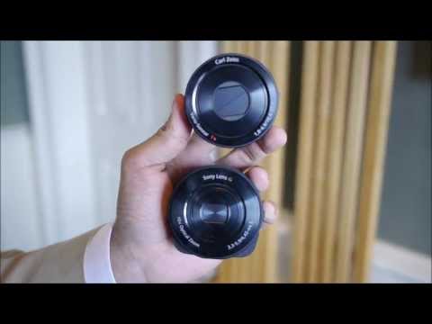 Sony Cyber shot DSC QX10 and DSC QX100 demo