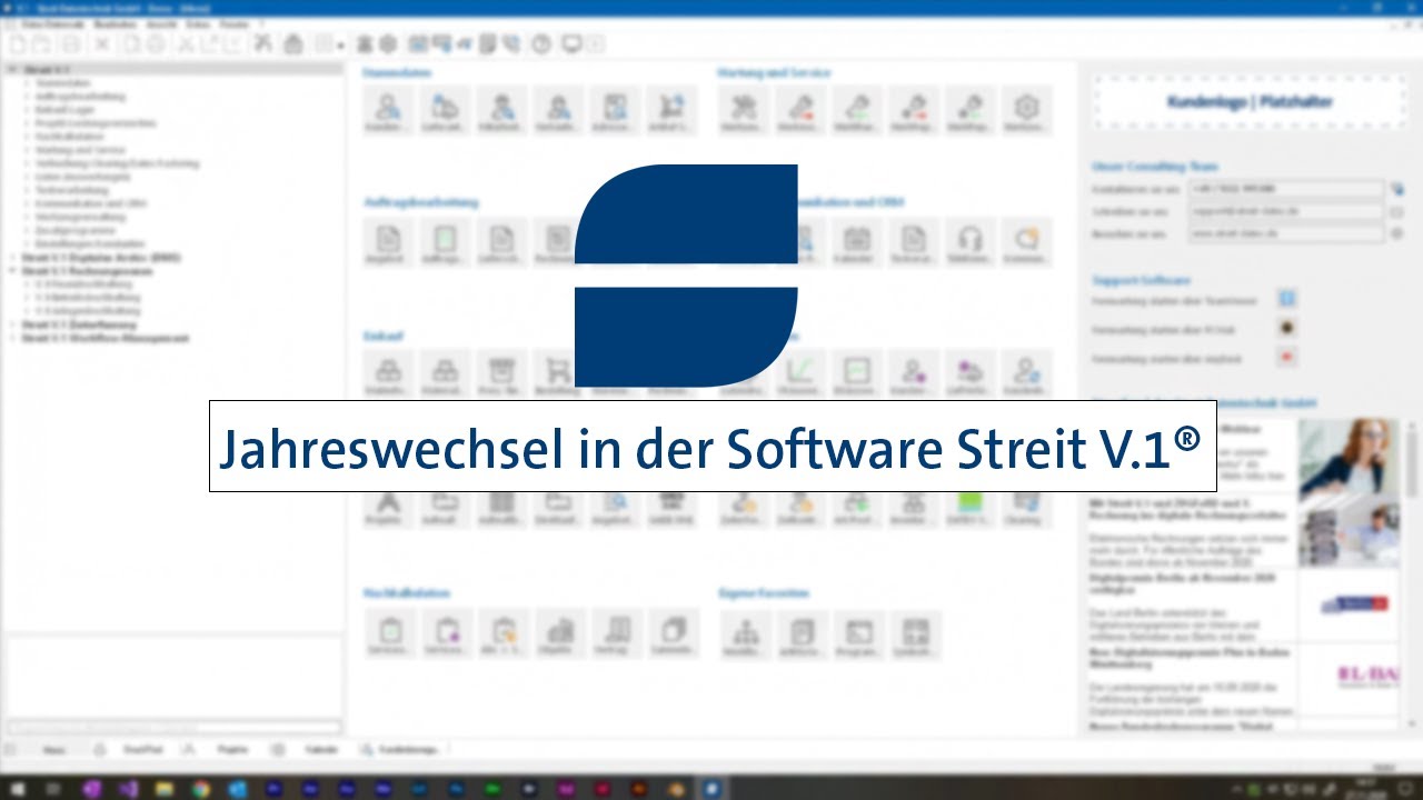 Jahreswechsel in der Software Streit V.1