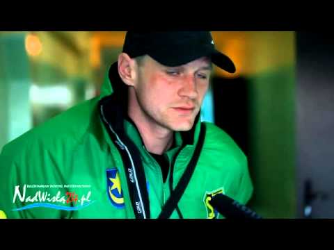 D.Koczon, M.Truszkowski i J.Wróbel po meczu z Radomiakiem, 15.03.2014